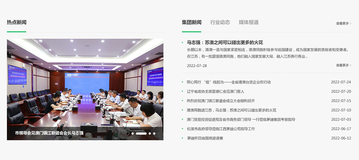 江蘇茅迪集團(tuán)有限公司網(wǎng)站案例