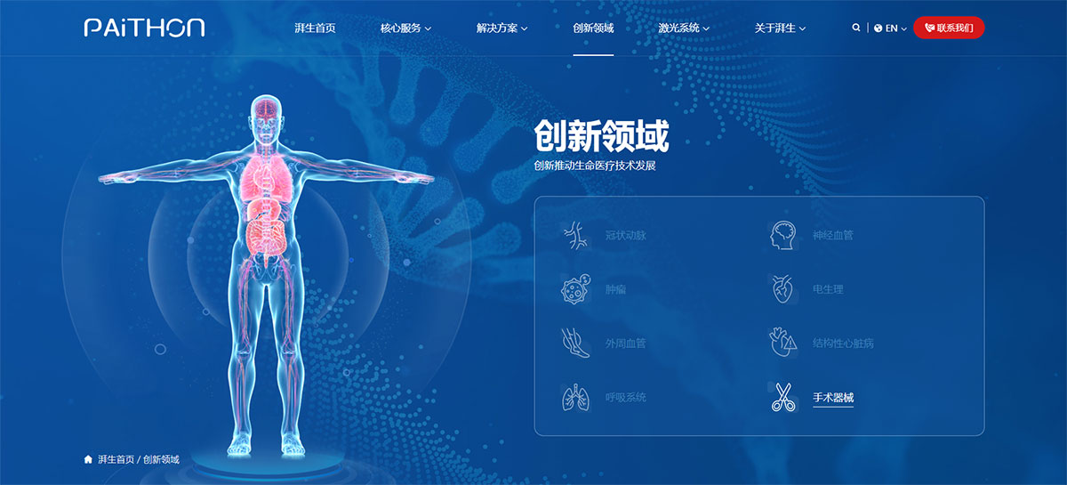 湃生科技網(wǎng)站建設(shè)效果圖